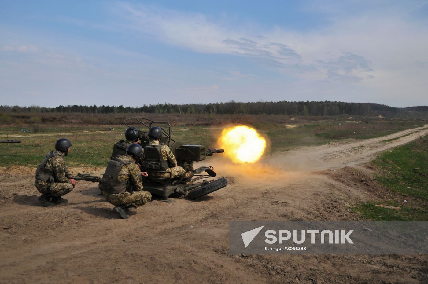 Drills of border guards at training field in Lviv Region