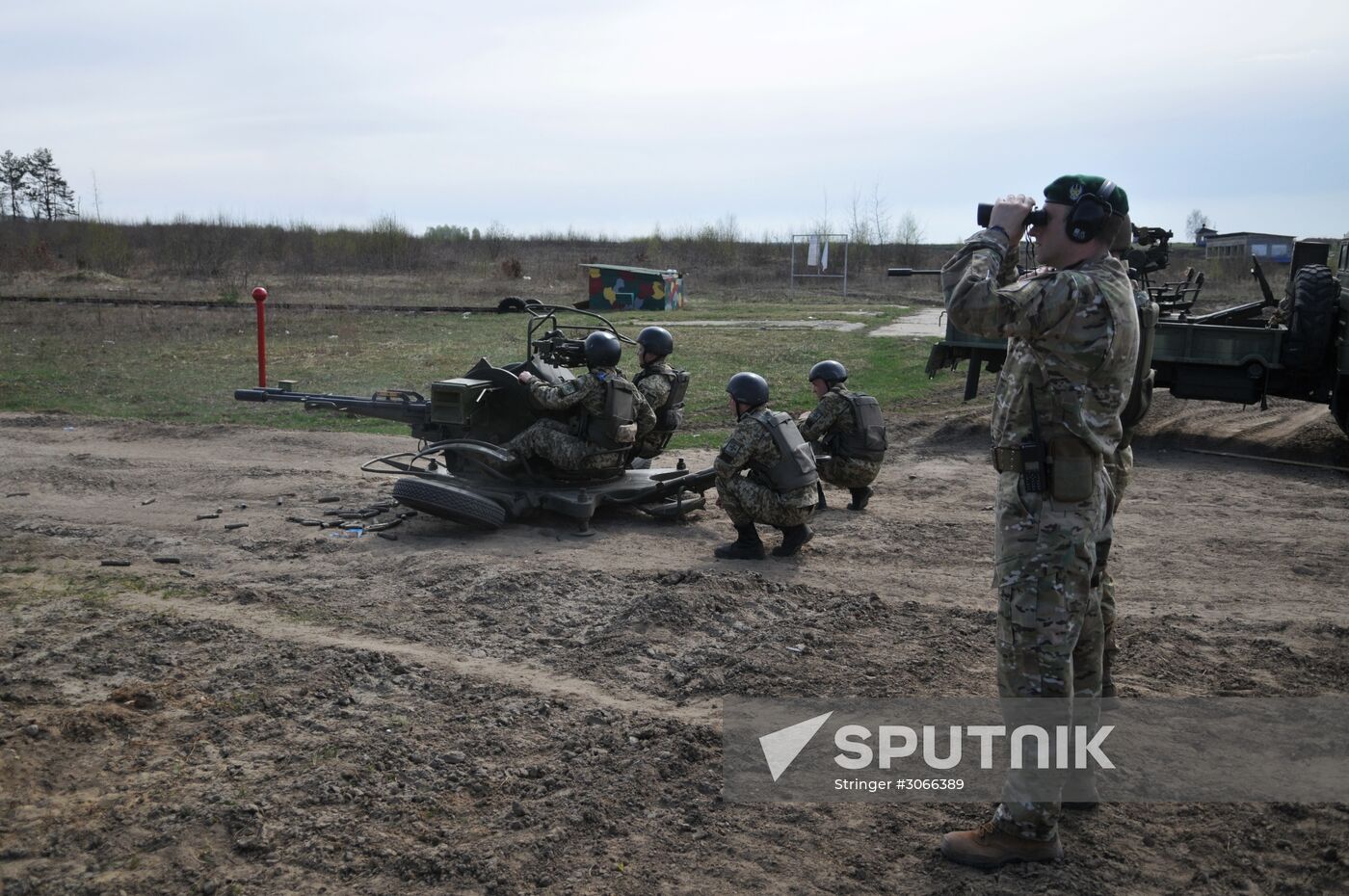 Drills of border guards at training field in Lviv Region