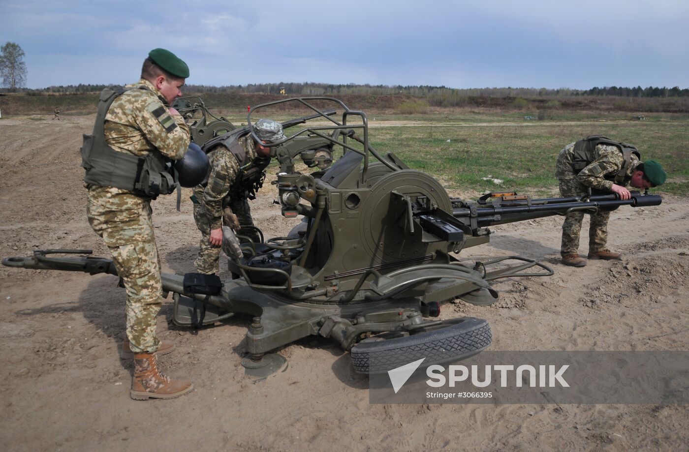 Drills of border guards at training field in Lviv Region