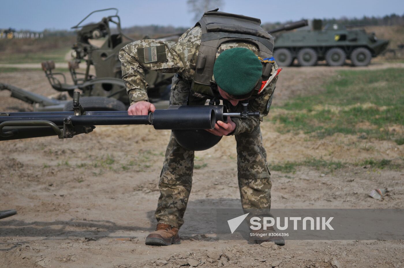 Drills of border guards at training field in Lviv Region