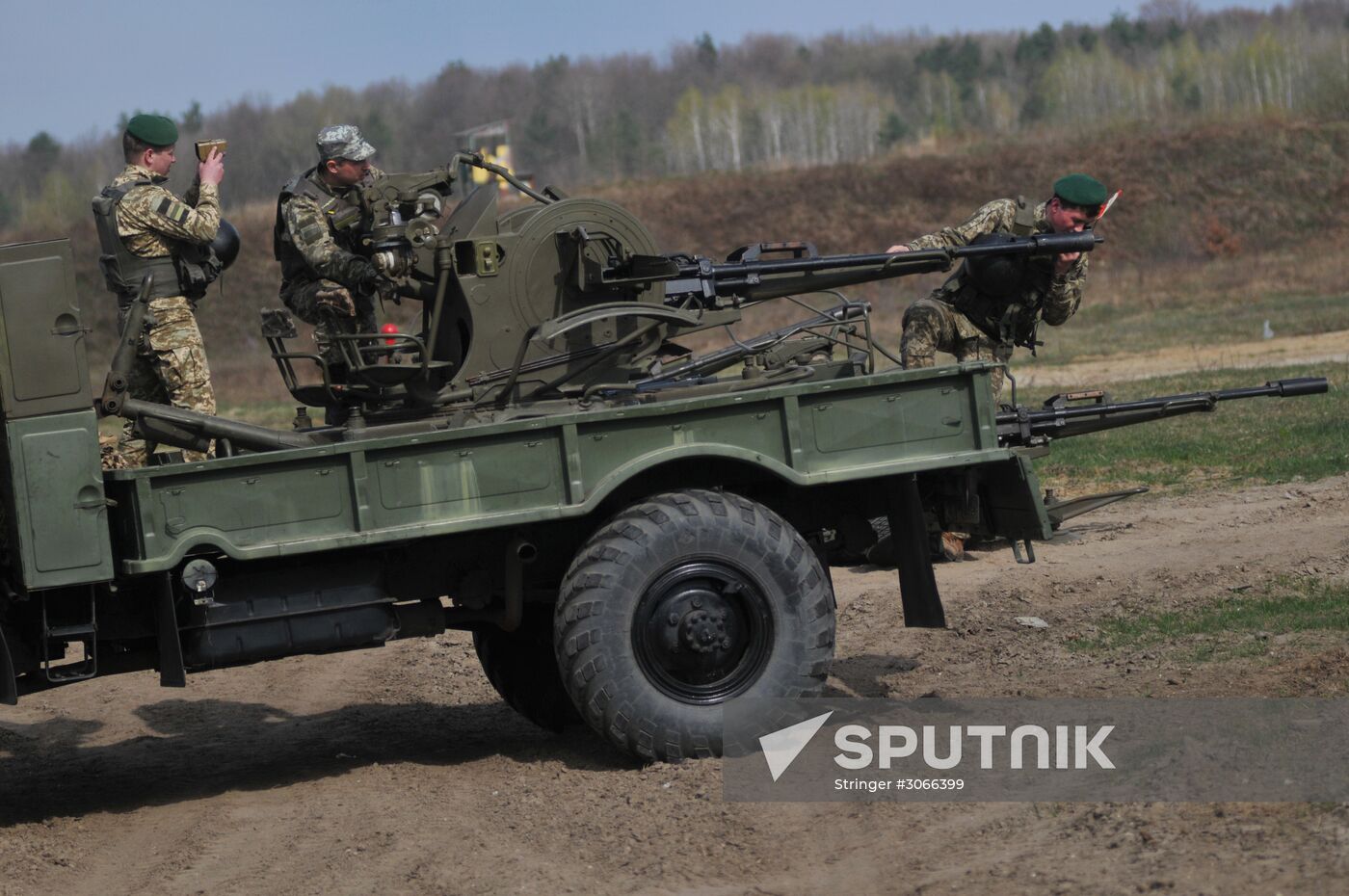 Drills of border guards at training field in Lviv Region