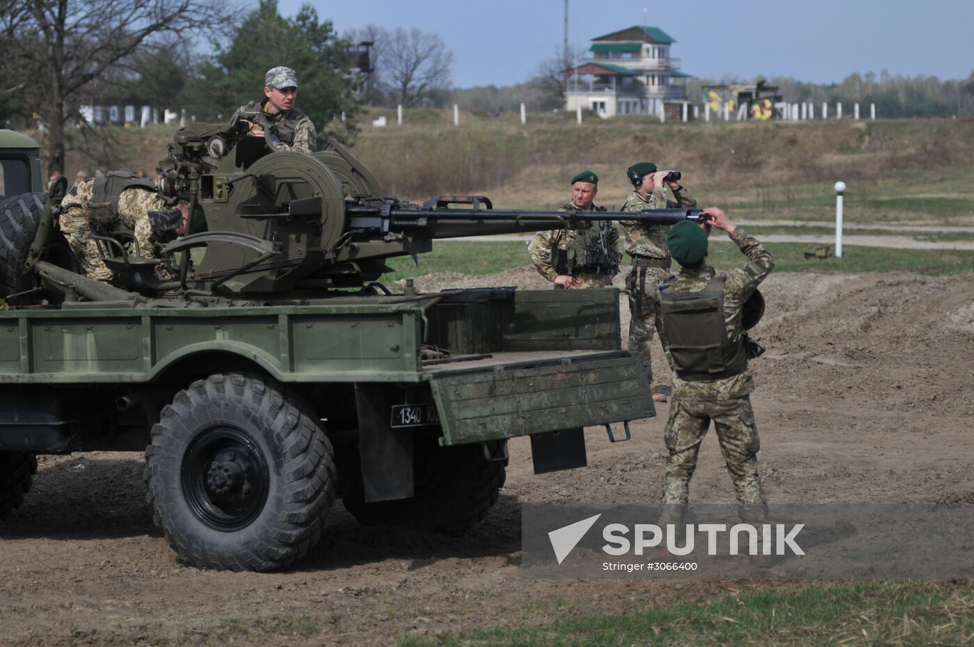 Drills of border guards at training field in Lviv Region