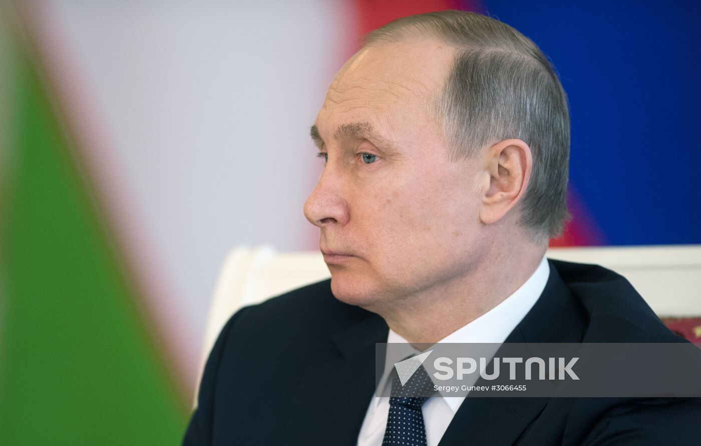 President Vladimir Putin meets with President of Uzbekistan Shavkat Mirziyoyev