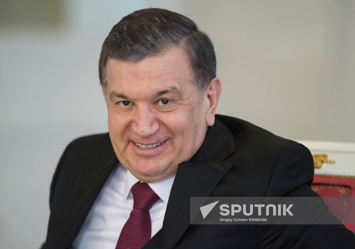 President Vladimir Putin meets with President of Uzbekistan Shavkat Mirziyoyev