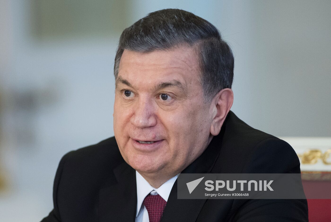 President Vladimir Putin meets with President of Uzbekistan Shavkat Mirziyoyev