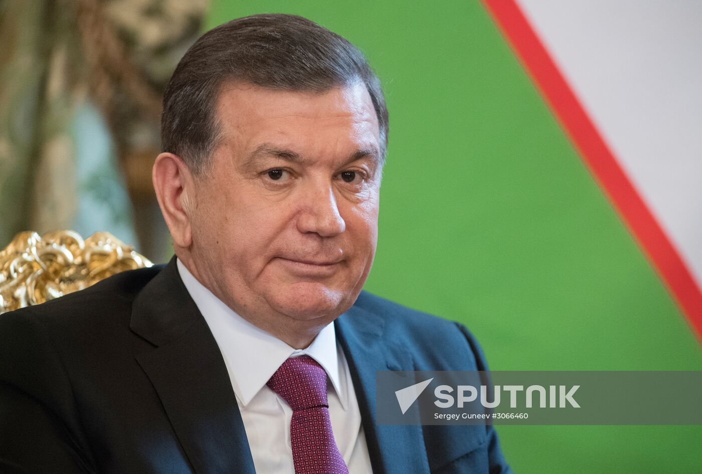 President Vladimir Putin meets with President of Uzbekistan Shavkat Mirziyoyev