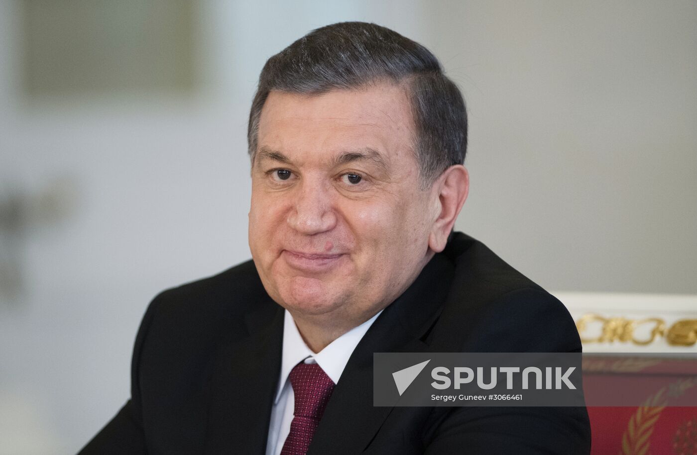 President Vladimir Putin meets with President of Uzbekistan Shavkat Mirziyoyev