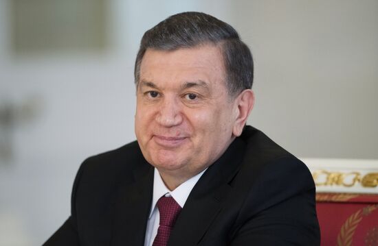President Vladimir Putin meets with President of Uzbekistan Shavkat Mirziyoyev