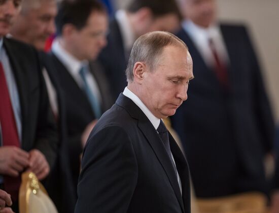 President Vladimir Putin meets with President of Uzbekistan Shavkat Mirziyoyev