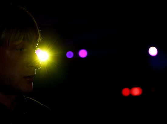 Opening of the Plyushchenko's Angels figure skating academy in Moscow