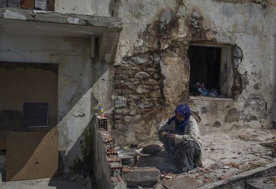 Syrian refugges in Turkey's Izmir Province