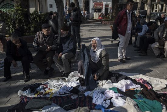 Syrian refugges in Turkey's Izmir Province