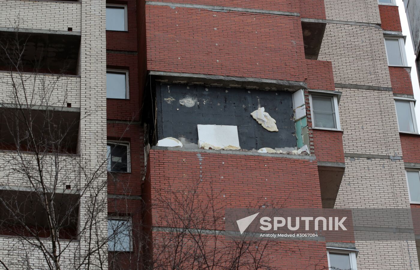 Emergency in residential building in eastern part of St. Petersburg
