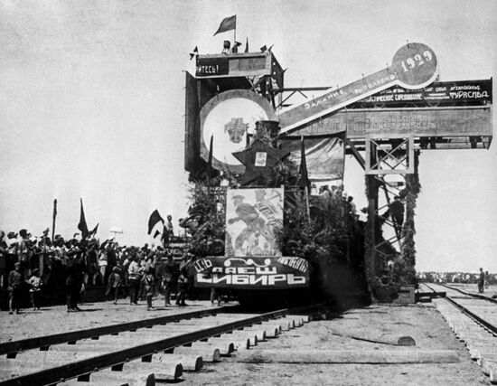 Launching Turkestan-Siberian Railway