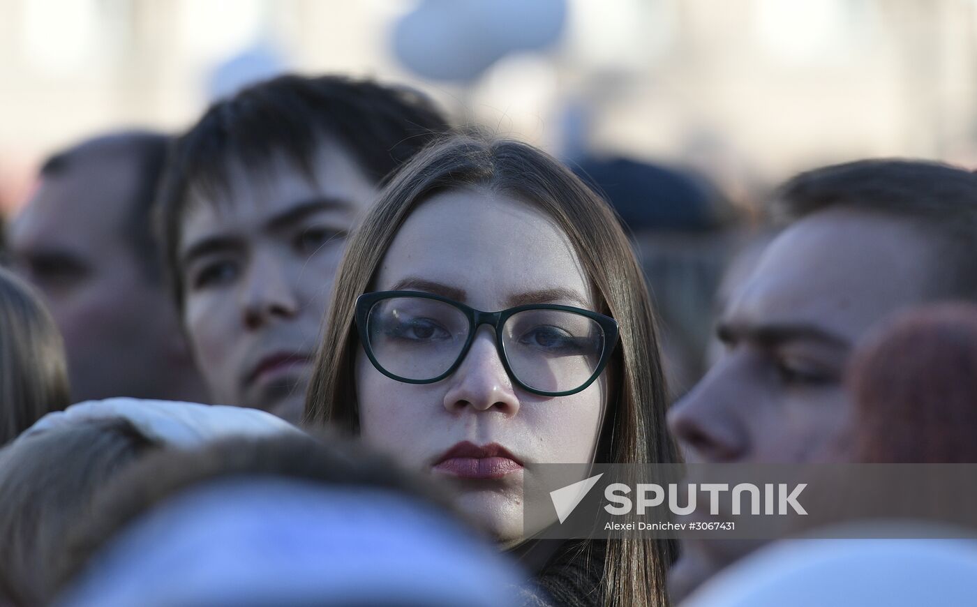 Memorial event for St.Petersburg metro blast victims