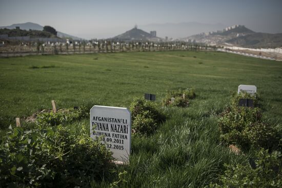 Syrian refugges in Turkey's Izmir Province