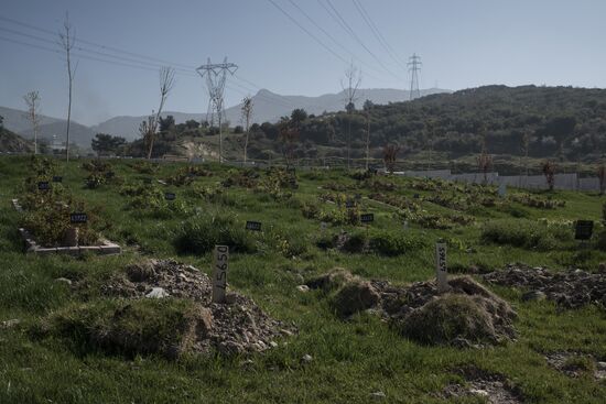 Syrian refugges in Turkey's Izmir Province