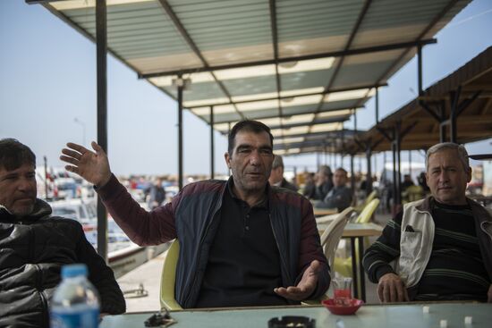 Syrian refugges in Turkey's Izmir Province