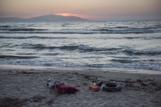 Syrian refugges in Turkey's Izmir Province