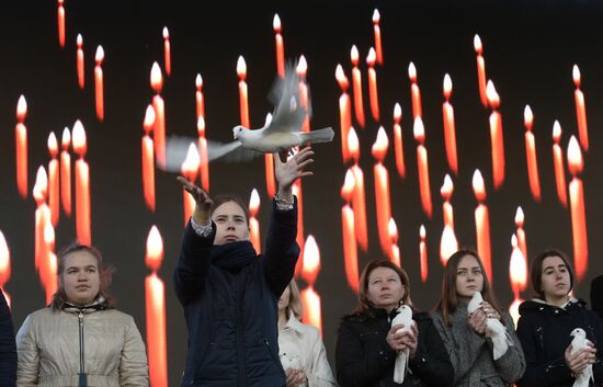 Memorial event for St. Petersburg metro blast victims