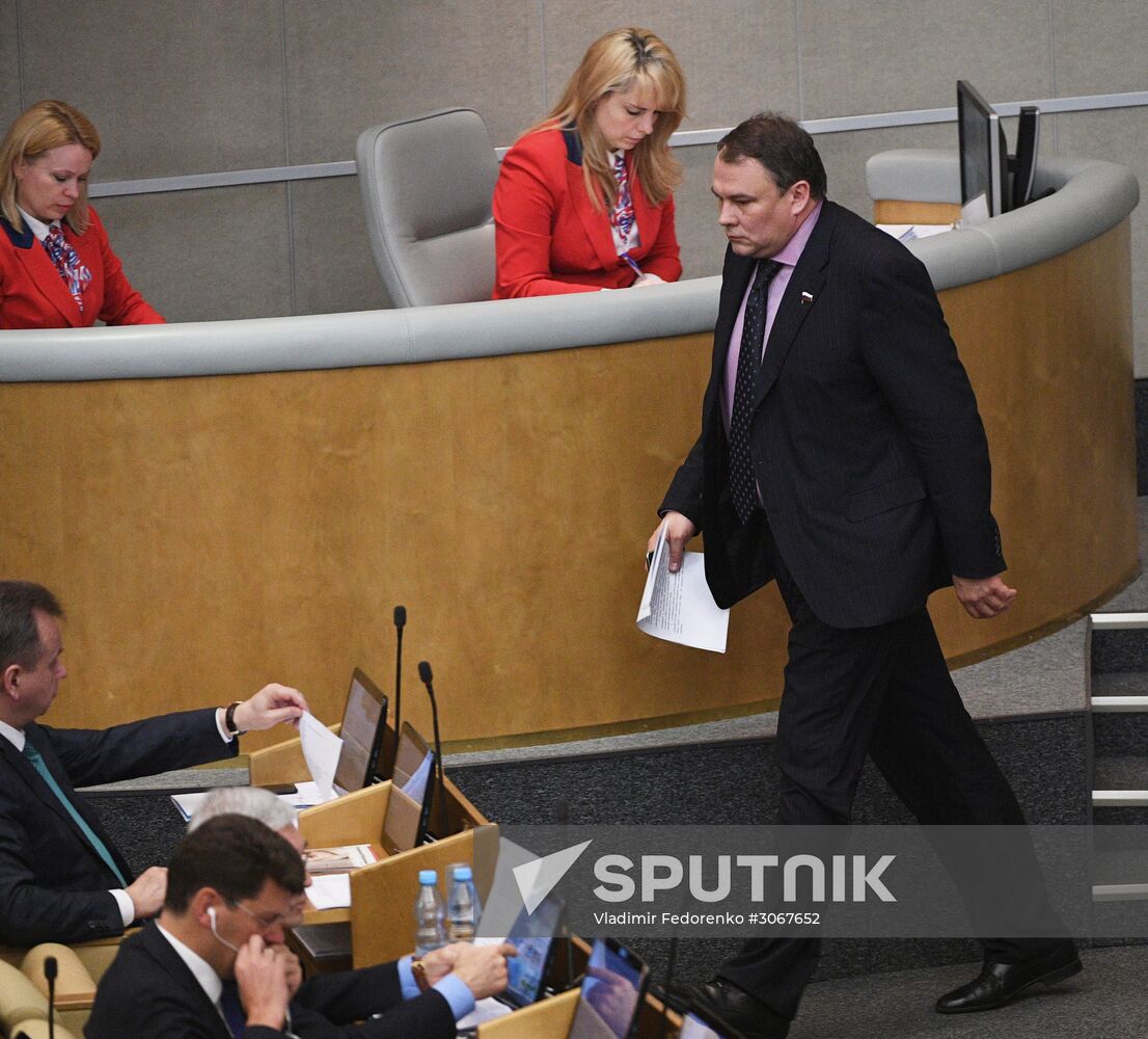 State Duma plenary meeting