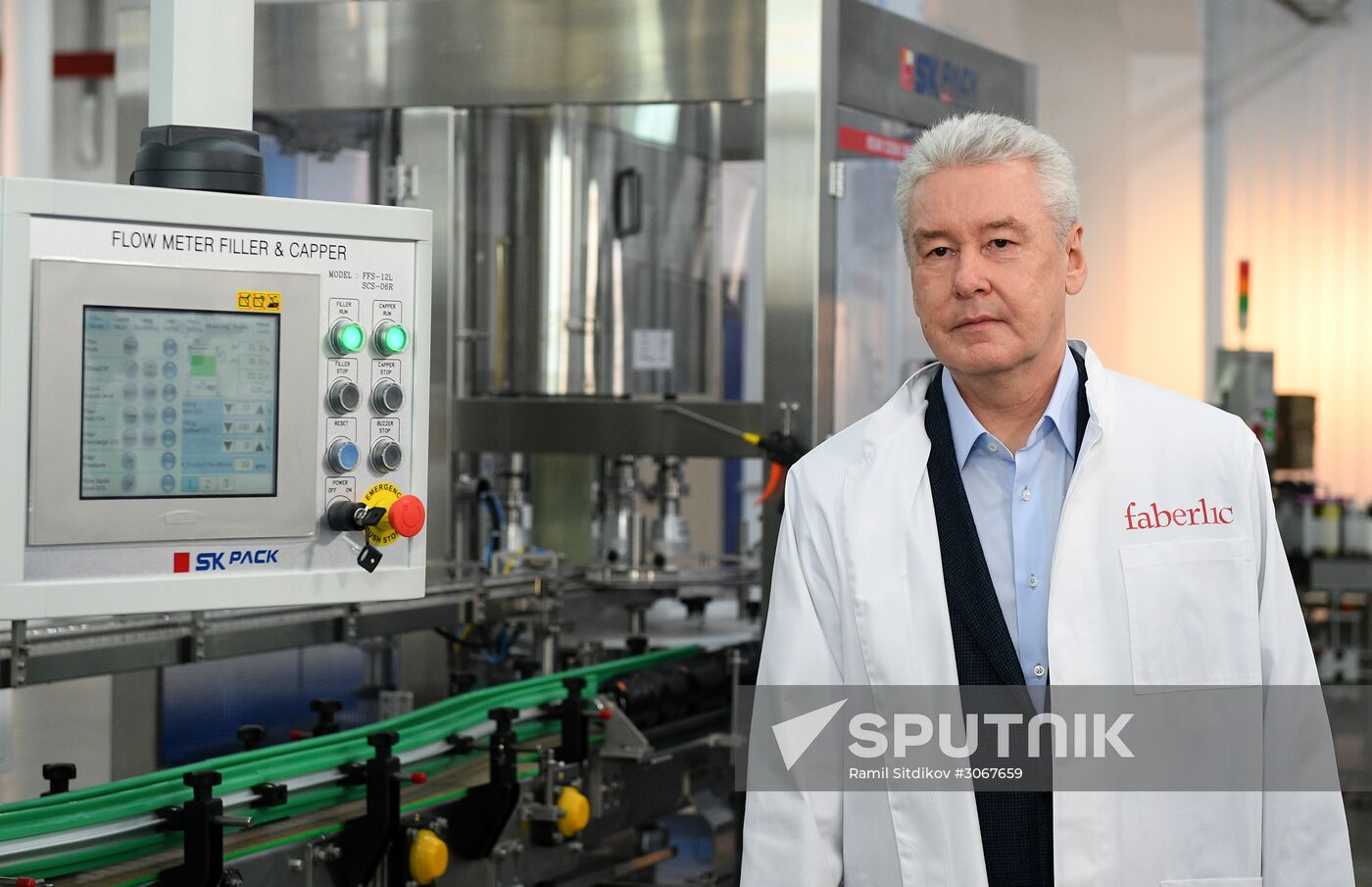 Moscow Mayor Sergei Sobyanin visits Faberlic company