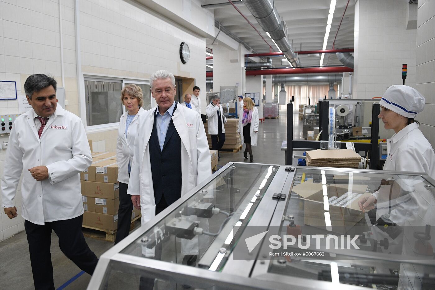 Moscow Mayor Sergei Sobyanin visits Faberlic company