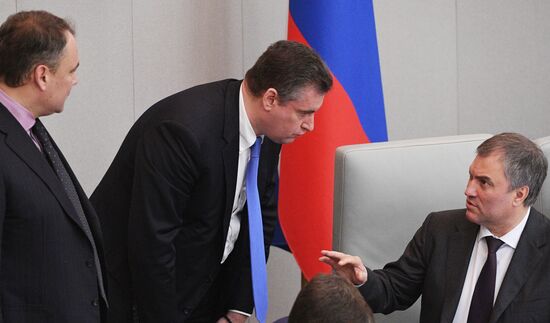 State Duma plenary meeting