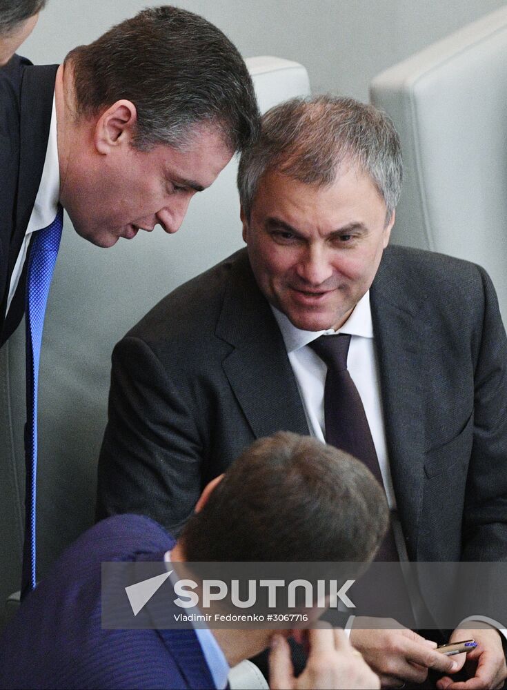 State Duma plenary meeting