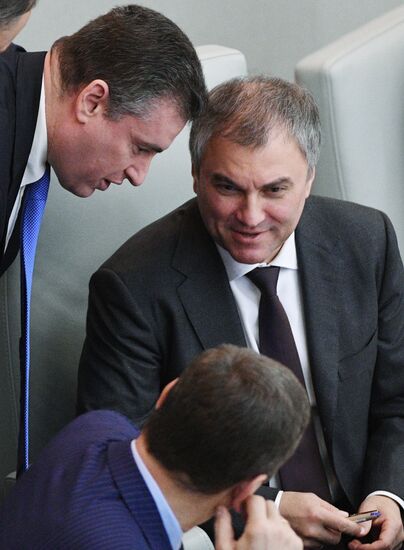 State Duma plenary meeting