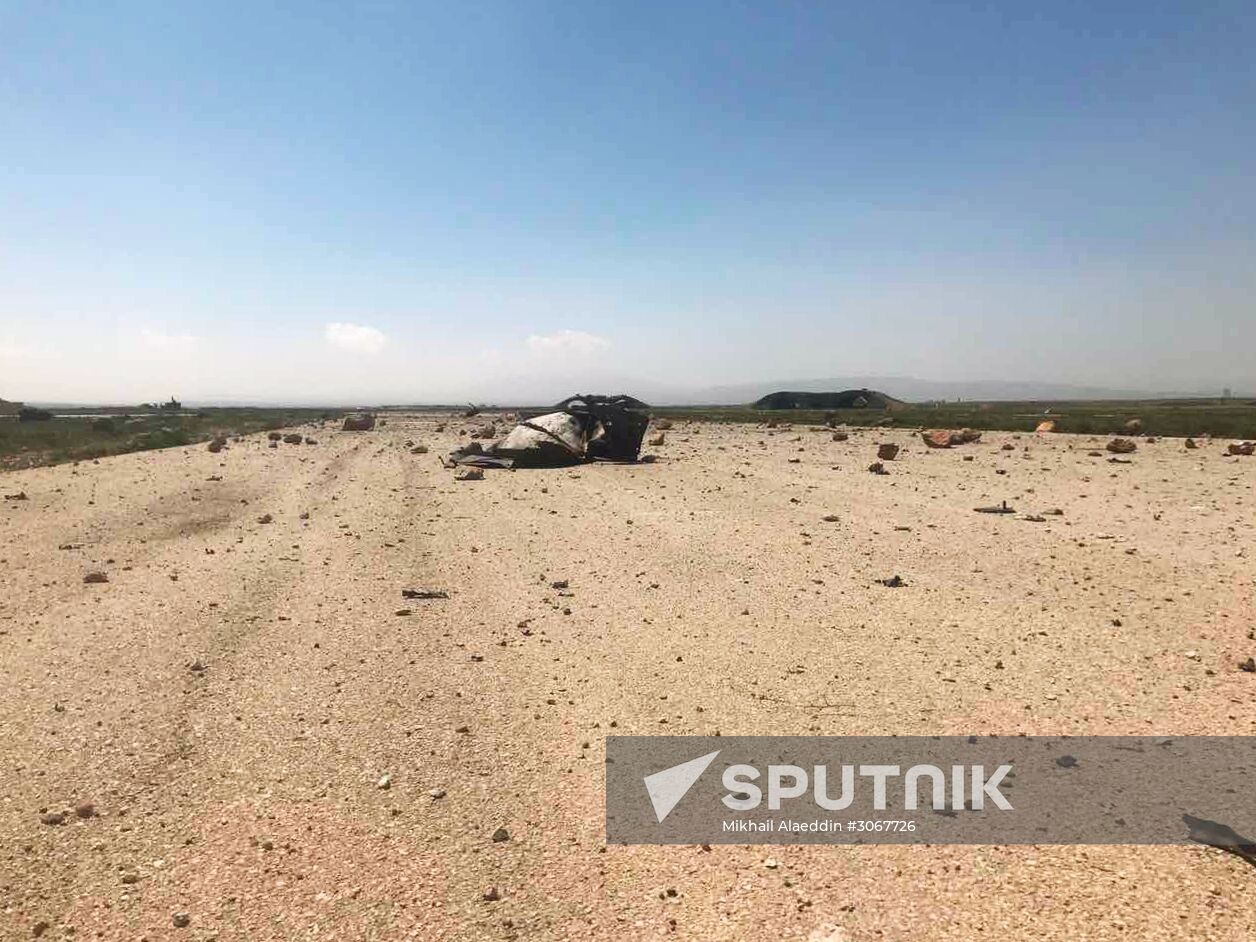 U.S. strikes Syrian military airfield