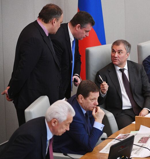 State Duma plenary meeting