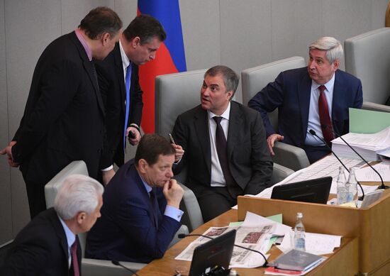State Duma plenary meeting