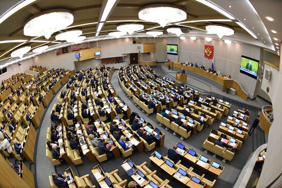 State Duma plenary meeting