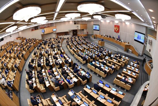 State Duma plenary meeting