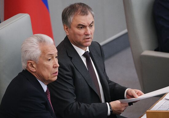 State Duma plenary meeting