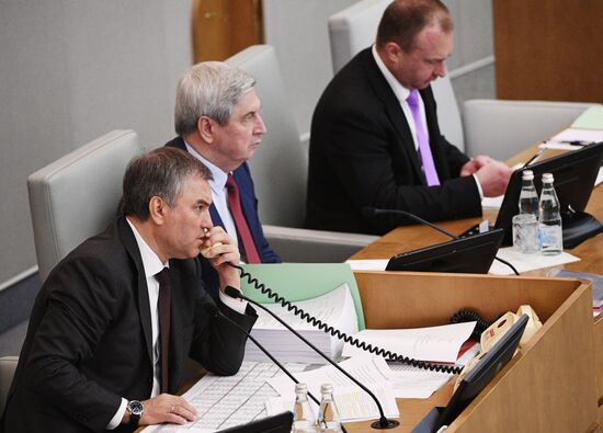 State Duma plenary meeting