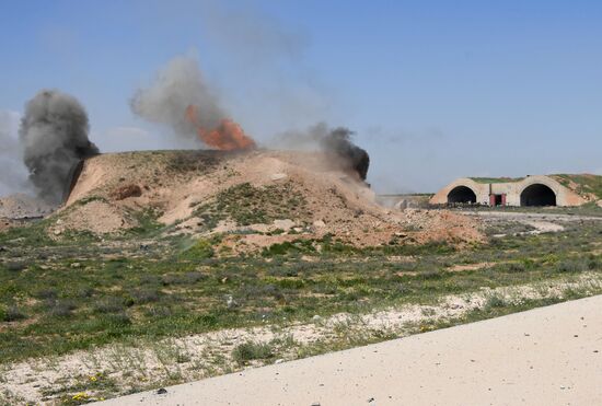 U.S. strikes Syrian military airfield