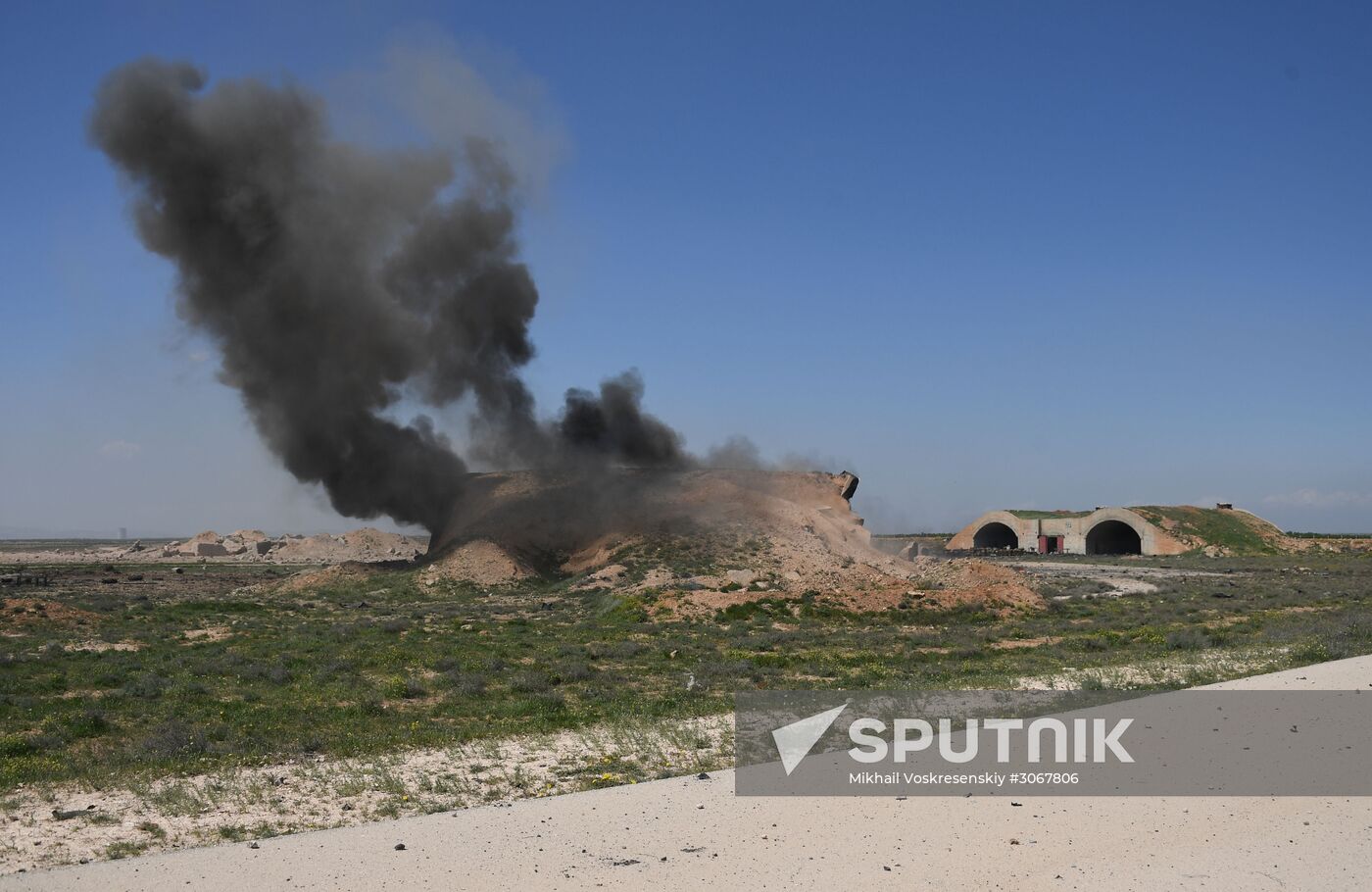 U.S. strikes Syrian military airfield
