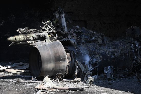 U.S. strikes Syrian military airfield