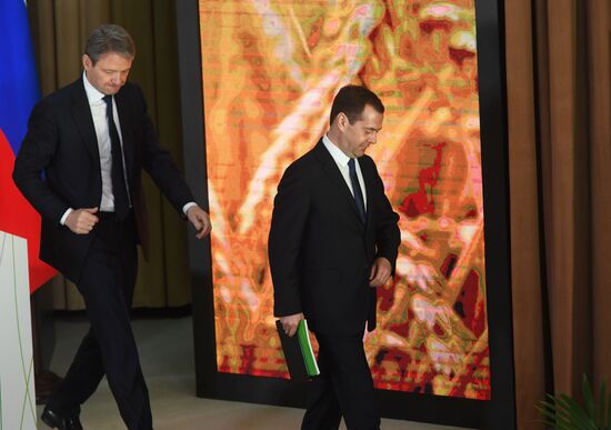 Prime Minister Dmitry Medvedev attends expanded board meeting of the Ministry of Agriculture