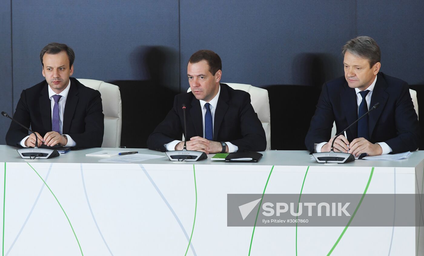 Prime Minister Dmitry Medvedev attends expanded board meeting of the Ministry of Agriculture