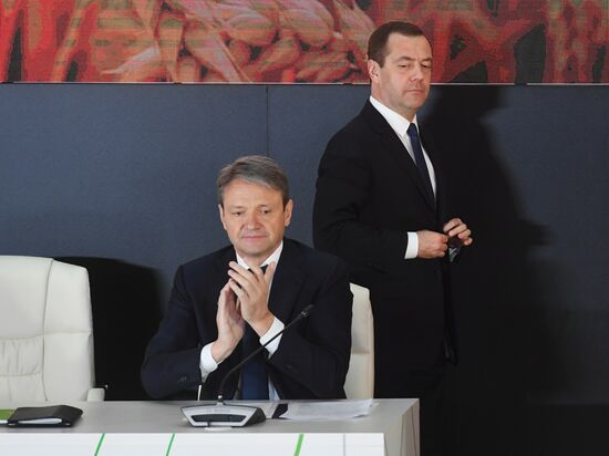 Prime Minister Dmitry Medvedev attends expanded board meeting of the Ministry of Agriculture