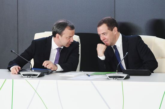 Prime Minister Dmitry Medvedev attends expanded board meeting of the Ministry of Agriculture