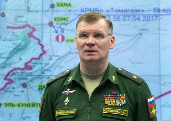 Russian Defense Ministry makes official statement on US missile attackon Ash-Sha'irat air base
