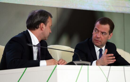 Prime Minister Dmitry Medvedev attends expanded board meeting of the Ministry of Agriculture