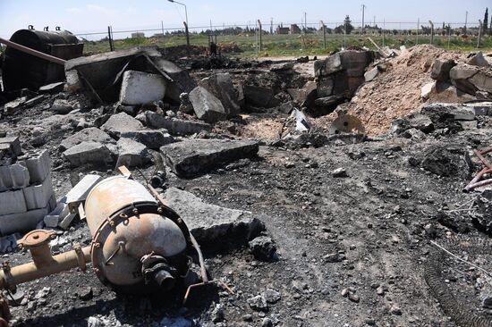 U.S. strikes Syrian military airfield