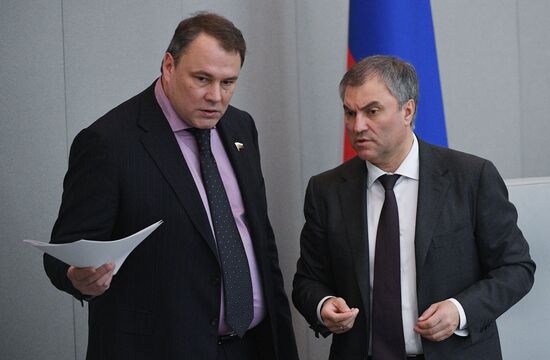 State Duma plenary meeting