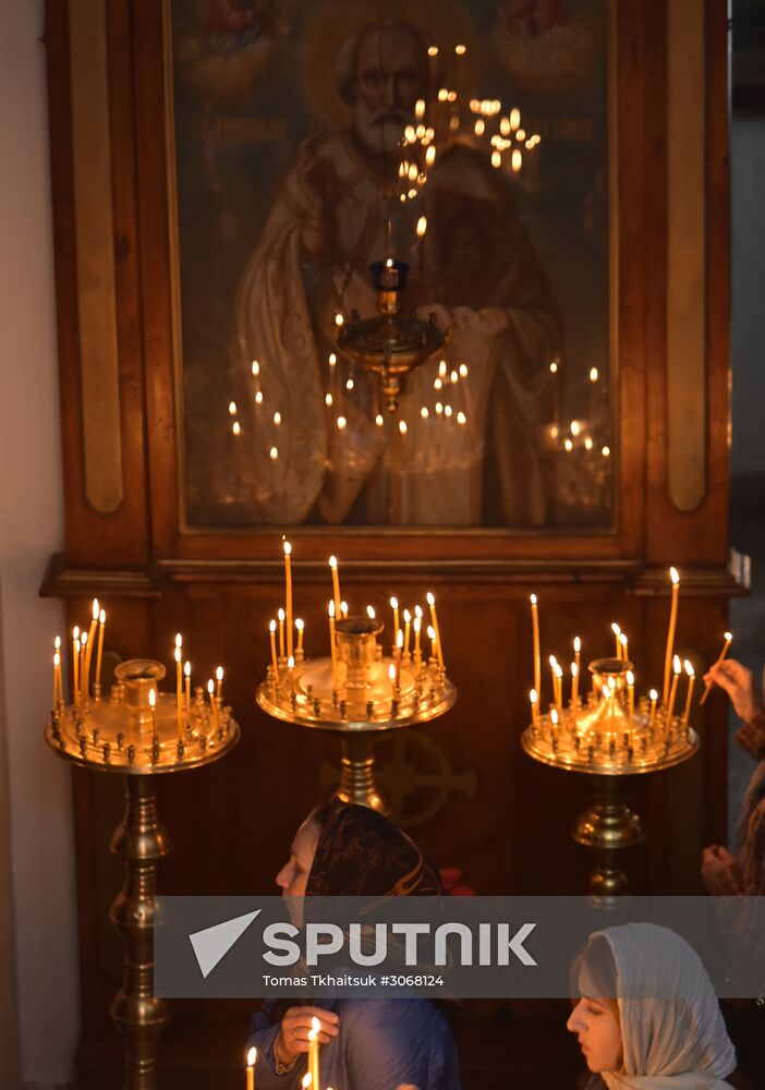 Liturgy in Sukhumi catheral on Annunciation Day