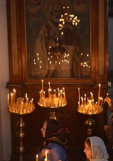 Liturgy in Sukhumi catheral on Annunciation Day